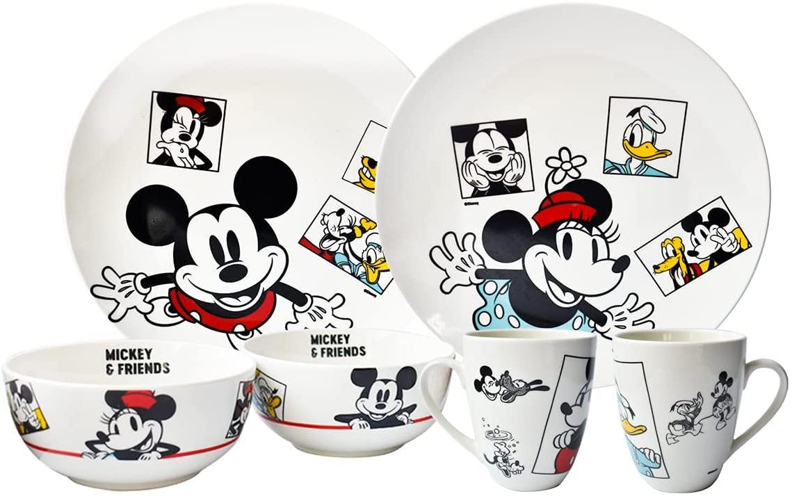 Fun Kids 2415-3491 Vajilla Porcelana Disney Mickey, Minnie & Friends 12pz Tazas - Ambient 21