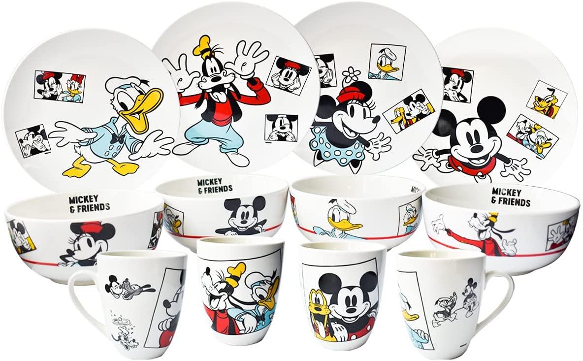 Fun Kids 2415-3491 Vajilla Porcelana Disney Mickey, Minnie & Friends 12pz Tazas - Ambient 21