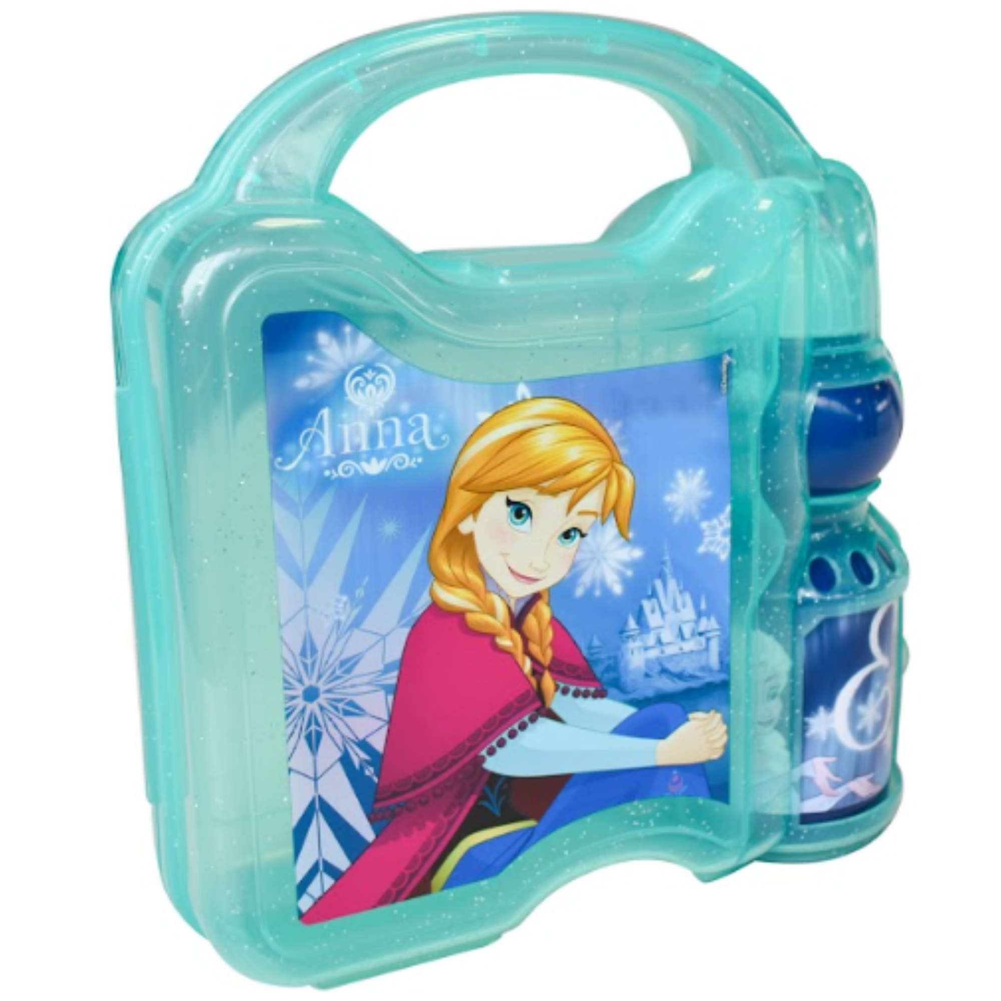 Lonchera C Botella Fun Kids Frozen Anna Elsa Disney Plastico