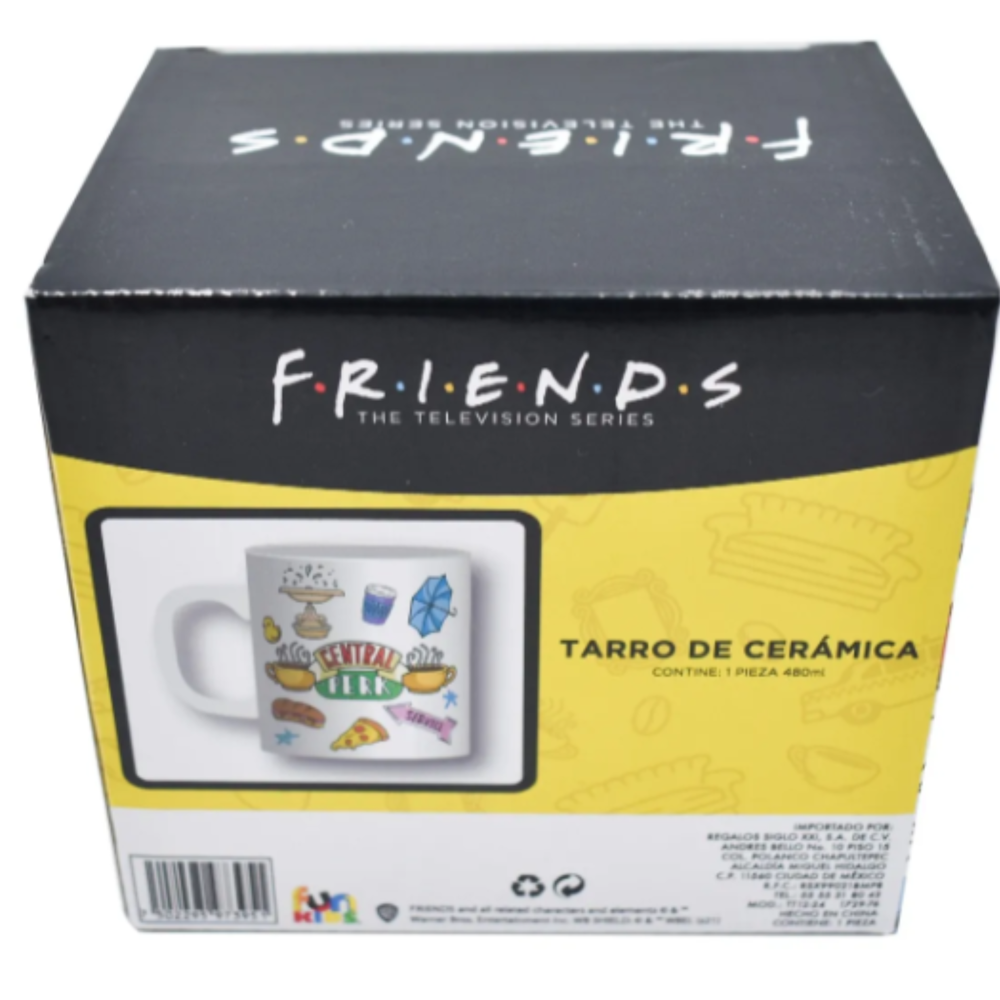 Taza Blanca con caja Fun Kids Friends Ceramica 480 ml