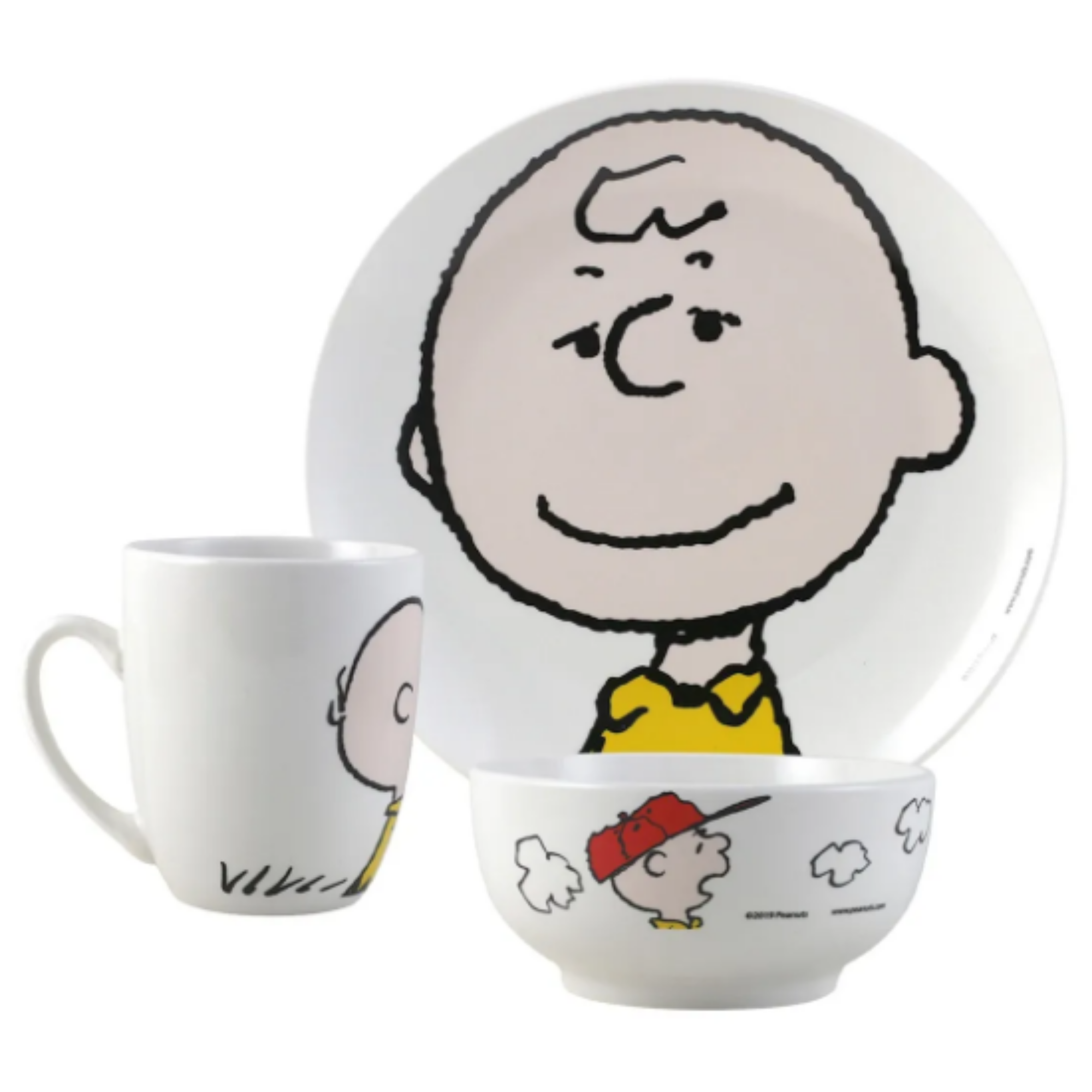 Vajilla de Porcelana Snoopy Charlie Brown Fun Kids 12pz