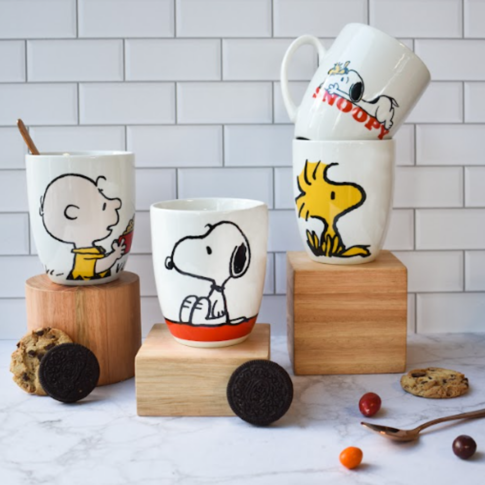 Vajilla de Porcelana Snoopy Charlie Brown Fun Kids 12pz