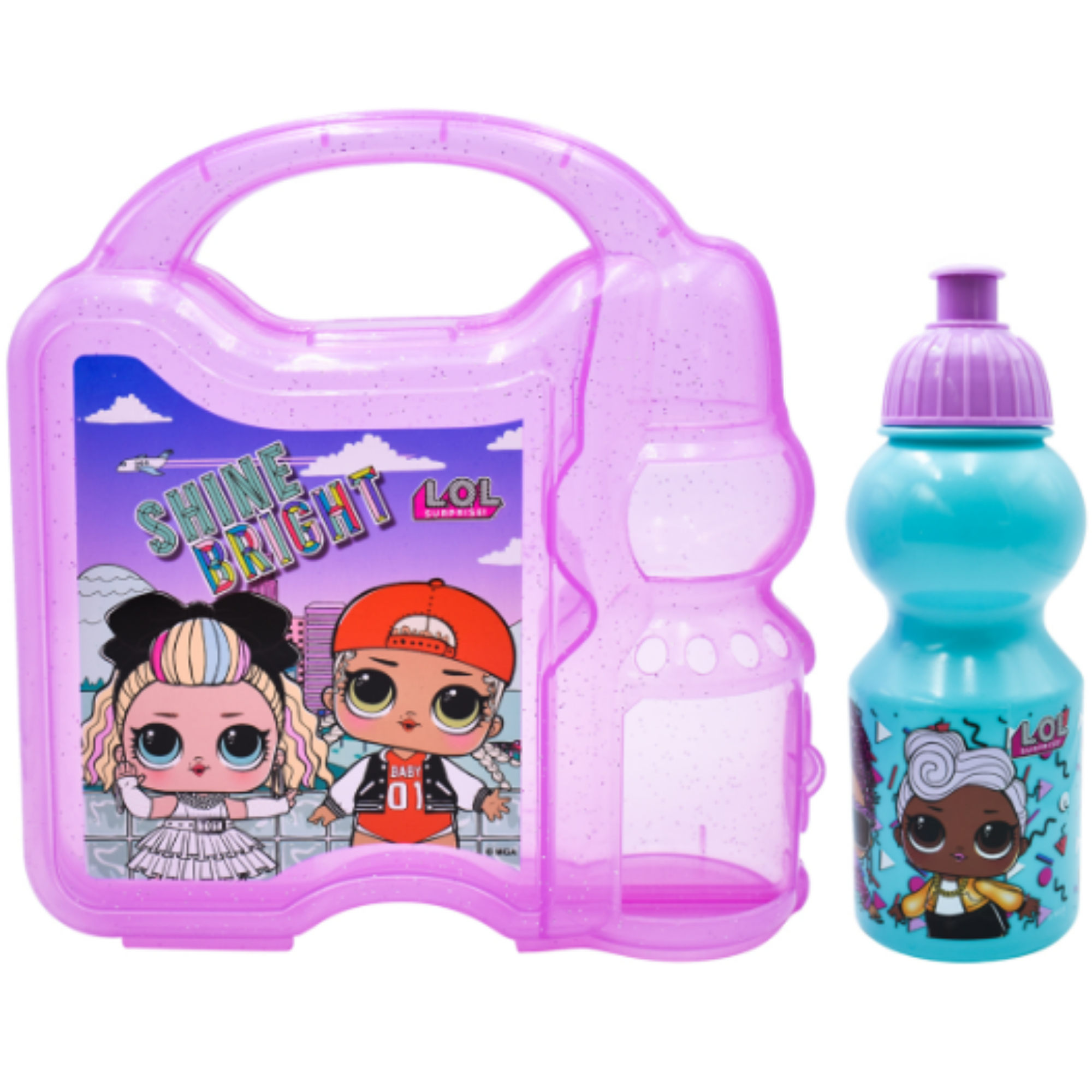 Lonchera C Botella De Agua Fun Kids Infantil Plástico